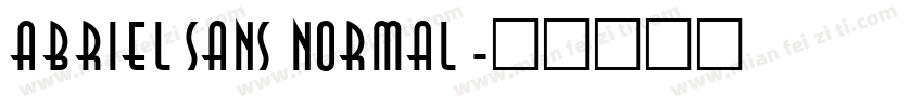 abrielsans Normal字体转换